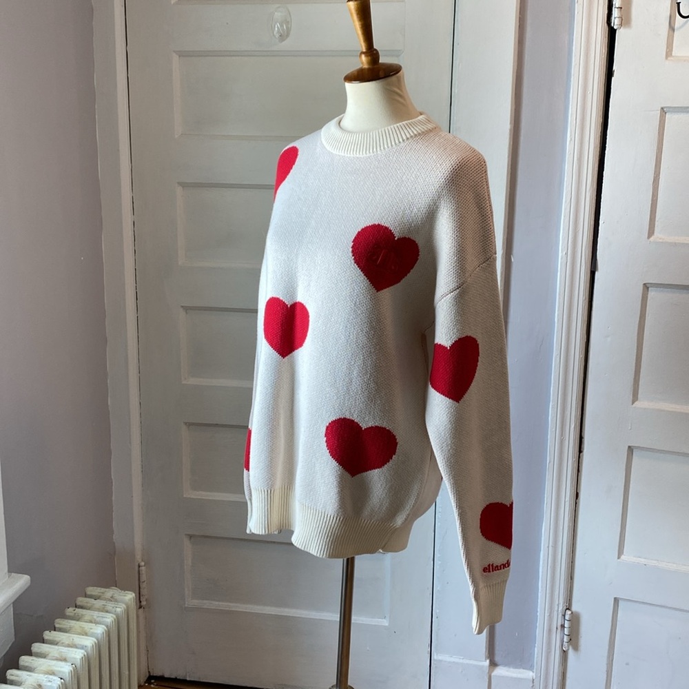 NWT Ellandemm All Hearts Sweater, Size S/M - Picture 13 of 17